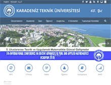 Tablet Screenshot of ktu.edu.tr